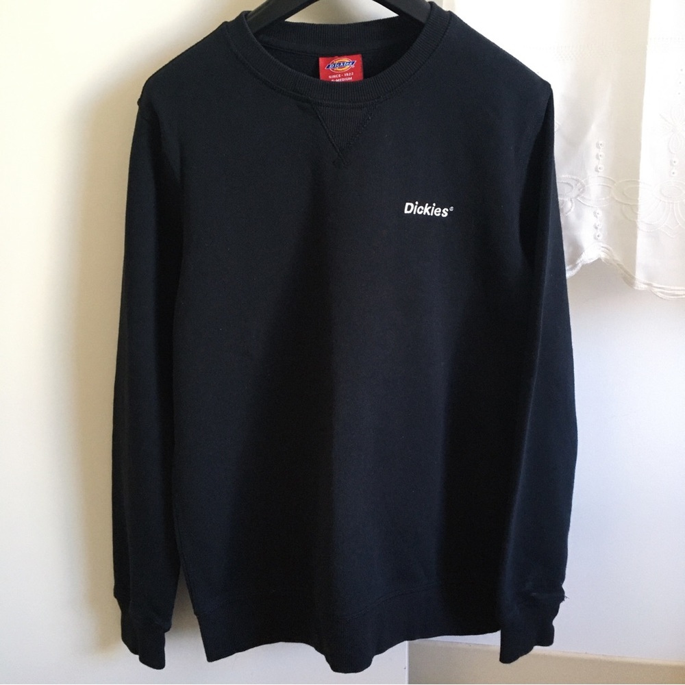 Dickies pullover sweatshirt embroidered logo black (***read description)